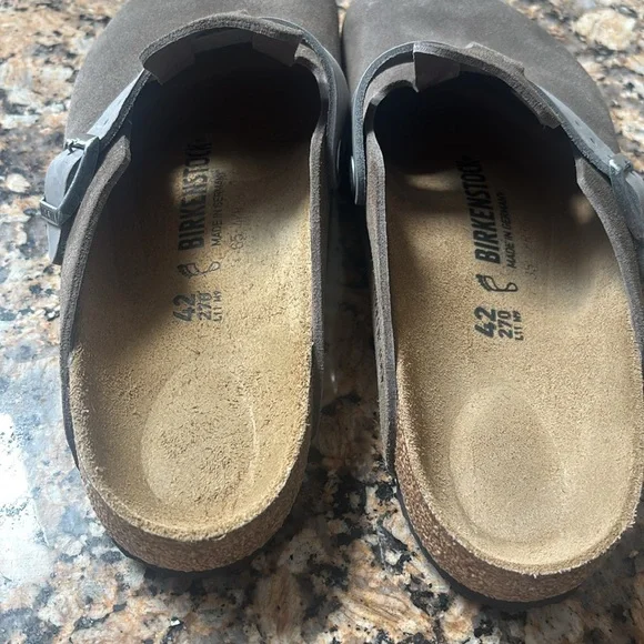 Men’s Birkenstock Size 42 Boston concrete sandals$160 - Picture 2 of 7